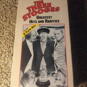 The Three Stooges Greatest Hits and Rarities (VHS, 1999, 2-Tape Set)
